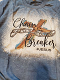 Chain Breaker bleached t-shirt