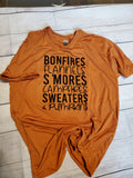 Bonfires Flannels t-shirt
