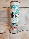 Fabric Addict leopard tumbler