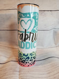Fabric Addict leopard tumbler