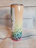 Fabric Addict leopard tumbler