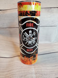 Firefighter Thin Red Line tumbler