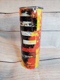 Firefighter Thin Red Line tumbler